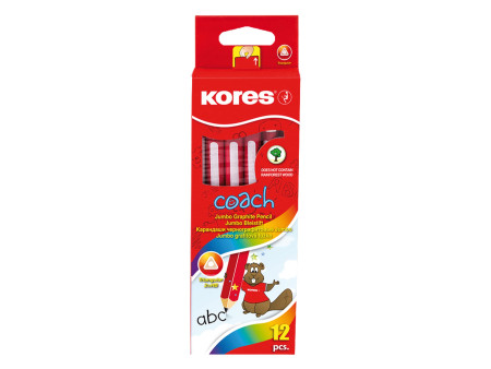 Kores Crayon COACH, triangulaire, degré de dureté: 2 HB