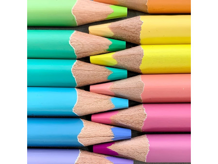 Kores Crayon de couleur 'Kolores Pastel', étui carton de 12