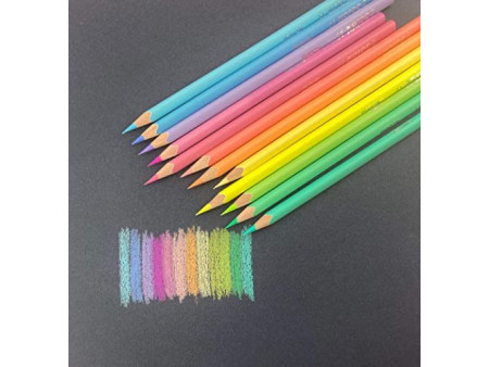 Kores Crayon de couleur 'Kolores Pastel', étui carton de 12