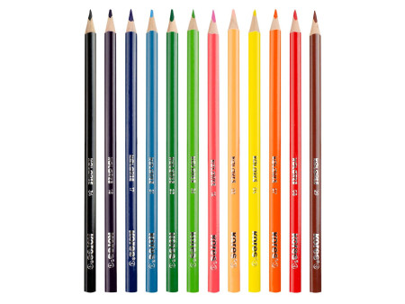 Kores Crayon de couleur triangulaire 'Kolores', étui carton