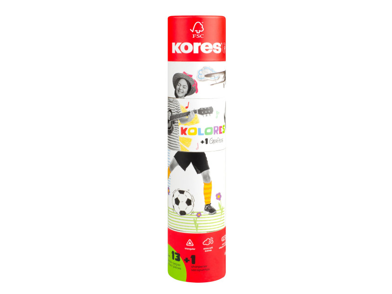 Kores Crayon de couleur 'Kolores Twist & Turn', étui de 12