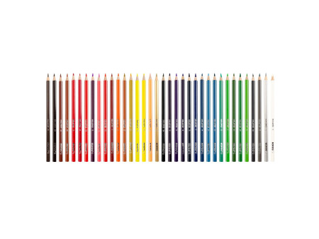 Kores Crayon de couleur triangulaire 'Kolores', étui carton