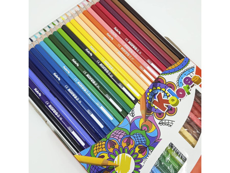 Kores Crayons de couleur triangulaires 'Hobby Koloring',