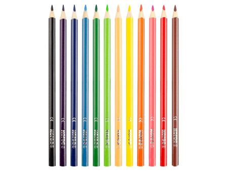 Kores Crayon de couleur 'Kromas', étui en carton de 12