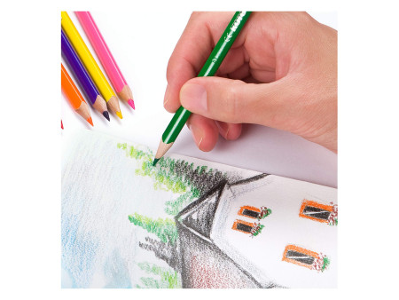 Kores Crayon de couleur triangulaire 'Kromas', étui de 24