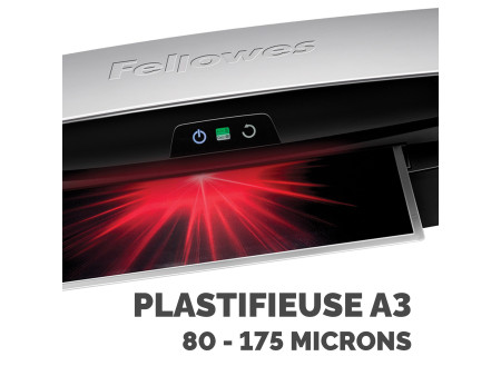 Fellowes Plastifieuse Neptune 3, format A3, noir/argent