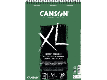 CANSON Bloc à croquis et études 'XL DESSIN RECYCLE', A4