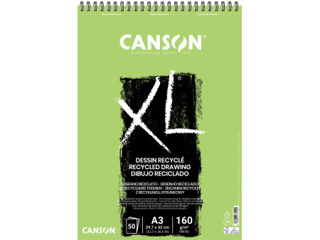 CANSON Bloc à croquis et études 'XL DESSIN RECYCLE', A3