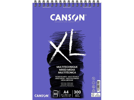 CANSON Bloc de dessin XL MIXED MEDIA Textured, A4