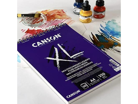 CANSON Bloc de dessin XL MIXED MEDIA Textured, A3