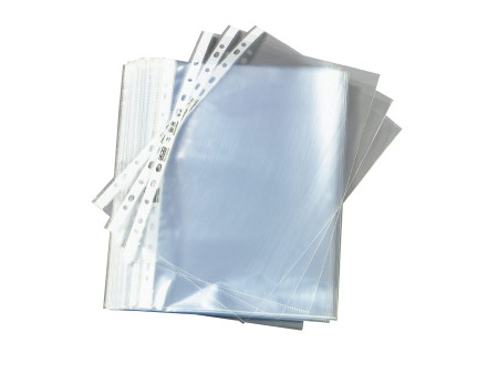 herlitz Pochette perforée, A4, 0,05 mm, transparent lisse