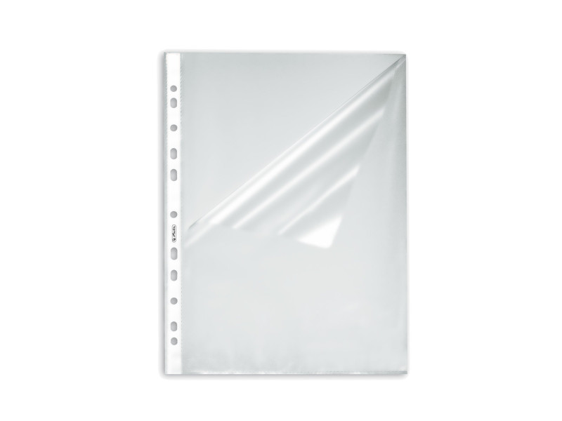 herlitz Pochette perforée, A4, grainé, 0,055 mm