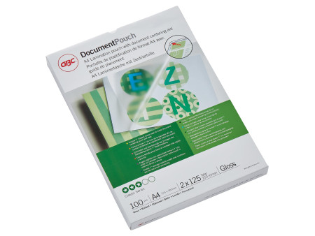 GBC Pochette de plastification, A4, brillant, 250 microns