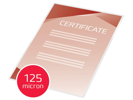 GBC Pochette de plastification, A4, brillant, 250 microns