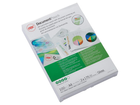 GBC Pochette de plastification, A4, brillant, 350 microns