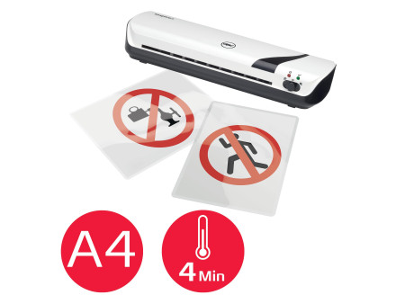 GBC Kit plastifieuse Inspire+, jusqu'à A4, 8 pièces, blanc