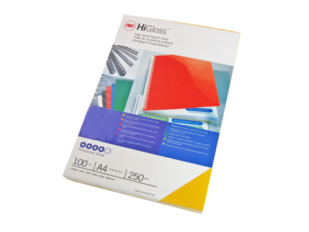 GBC Couverture de reliure HiGloss, A4, 250 g/m2