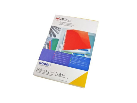 GBC Couverture de reliure HiGloss, A4, 250 g/m2