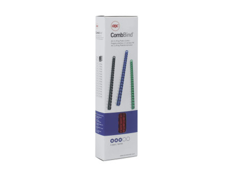 GBC Peigne à relier en plastique CombBind, A4, 8 mm, blanc