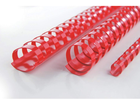 GBC Peigne à relier en plastique CombBind, A4, 14 mm, rouge