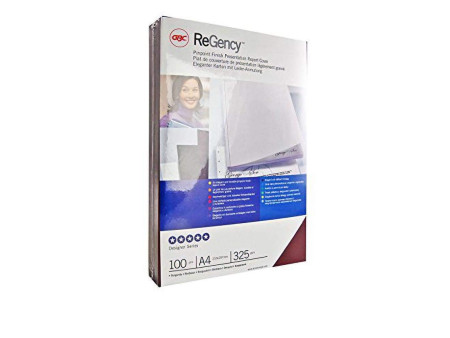 GBC Couverture de reliure ReGency, A4, mat, 325 g/m2, noir