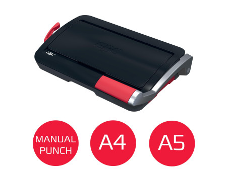 GBC Perforelieuse CombBind CB12, noir/rouge/argent
