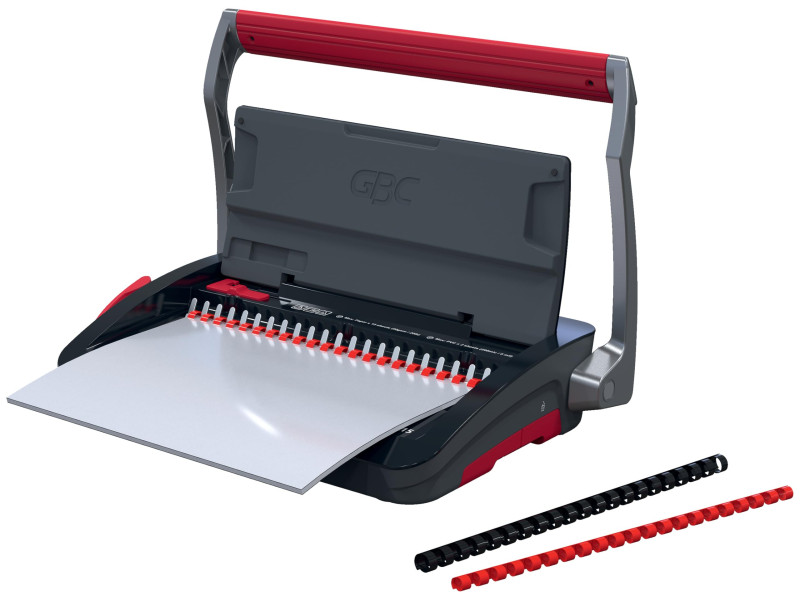 GBC Perforelieuse CombBind CB15, noir/rouge/argent