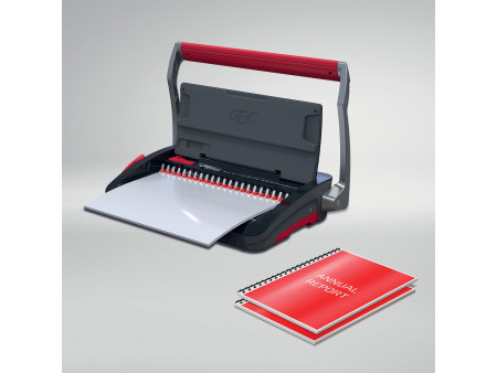 GBC Perforelieuse CombBind CB15, noir/rouge/argent