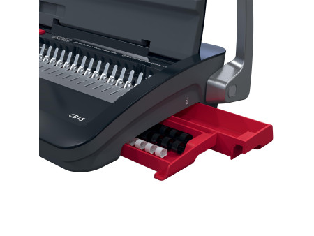 GBC Perforelieuse CombBind CB15, noir/rouge/argent