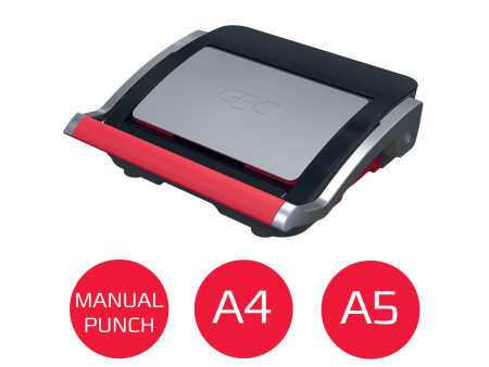 GBC Perforelieuse CombBind CB25, noir/rouge/argent
