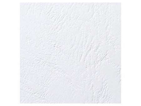 GBC Couverture de reliure grain cuir, A5, 250 g/m2, blanc