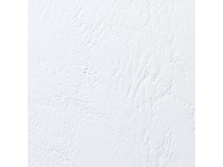 GBC Couverture de reliure grain cuir, A5, 250 g/m2, blanc