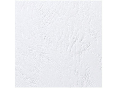 GBC Couverture de reliure Grain cuir, A4, 250 g/m2, blanc