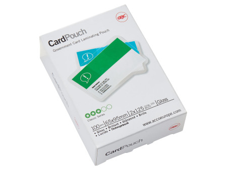 GBC Pochette de plastification CardPouch, 65 x 95 mm
