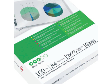 GBC Pochette de plastification, A4, brillant, 150 microns