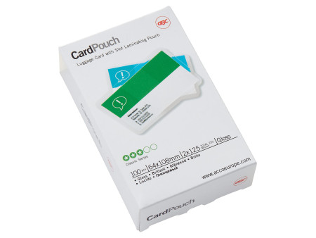 GBC Pochette de plastification CardPouch, 64 x 108 mm