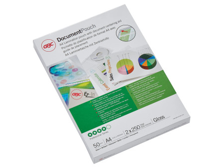 GBC Pochette de plastification A4, brillant, 500 microns