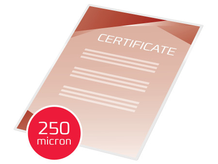 GBC Pochette de plastification A4, brillant, 500 microns