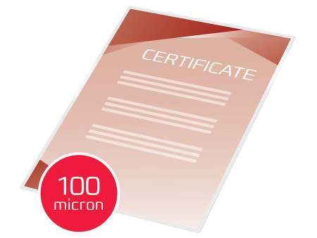 GBC Pochette de plastification format A4, mat, 200 microns