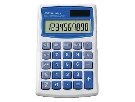 ibico Calculatrice de poche 082X, écran LCD à 10 chiffres