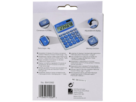 ibico Calculatrice de bureau 208X, écran LCD à 8 chiffres