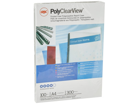 GBC Couverture de reliure PolyClearView, A4