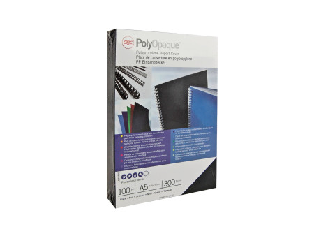 GBC Couverture de reliure PolyOpaque, A4, 0,30 mm, blanc