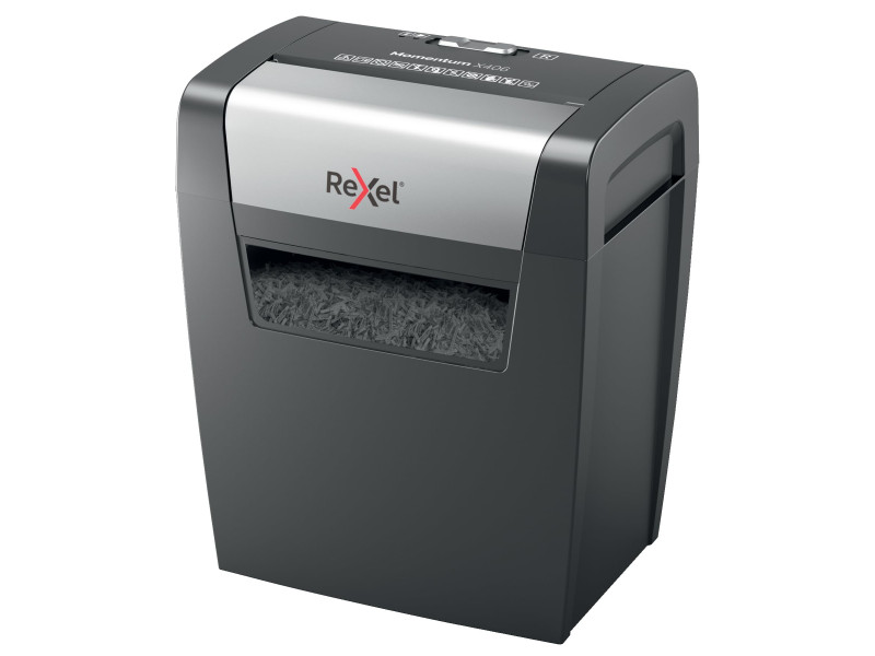 Rexel Destructeur de documents Momentum X406, particules