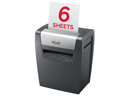 Rexel Destructeur de documents Momentum X406, particules