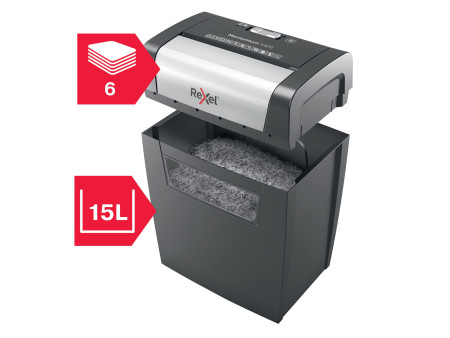 Rexel Destructeur de documents Momentum X406, particules