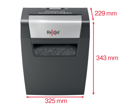 Rexel Destructeur de documents Momentum X406, particules