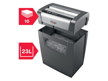 Rexel Destructeur de documents Momentum X410, particules