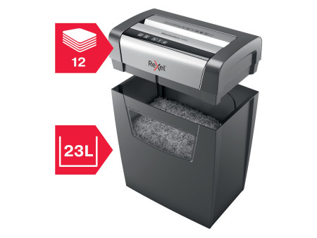 Rexel Destructeur de documents Momentum X312, particules