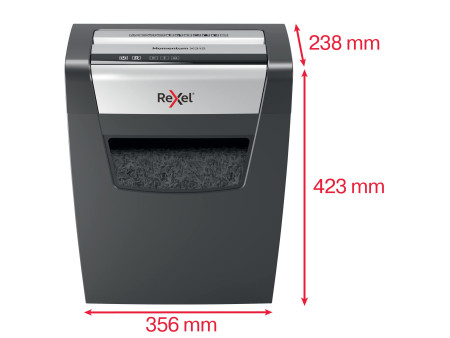 Rexel Destructeur de documents Momentum X312, particules